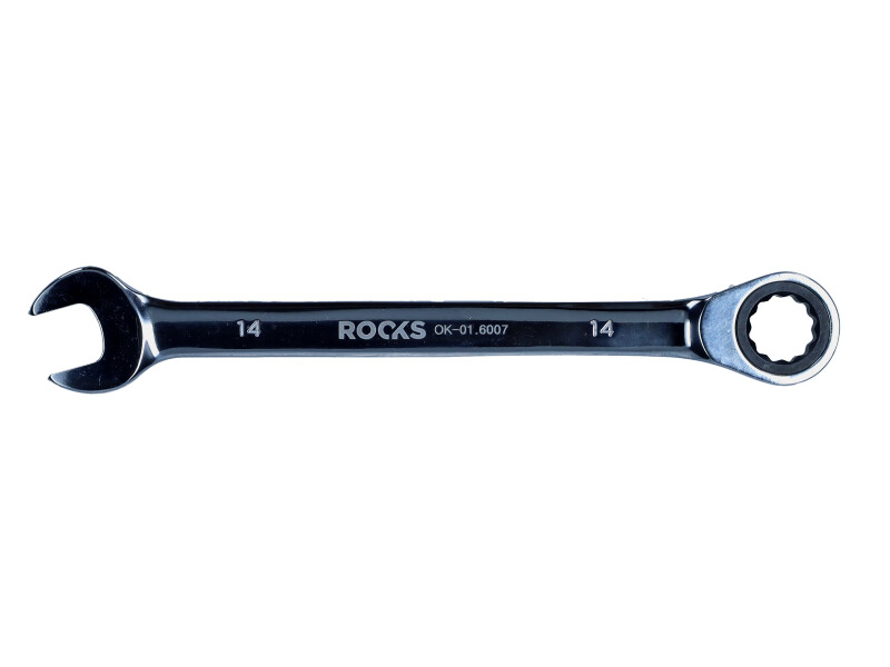 ROOKS OK-01.6007 - KLUCZ PŁASKO-OCZKOWY 14 MM Z GRZECHOTKĄ