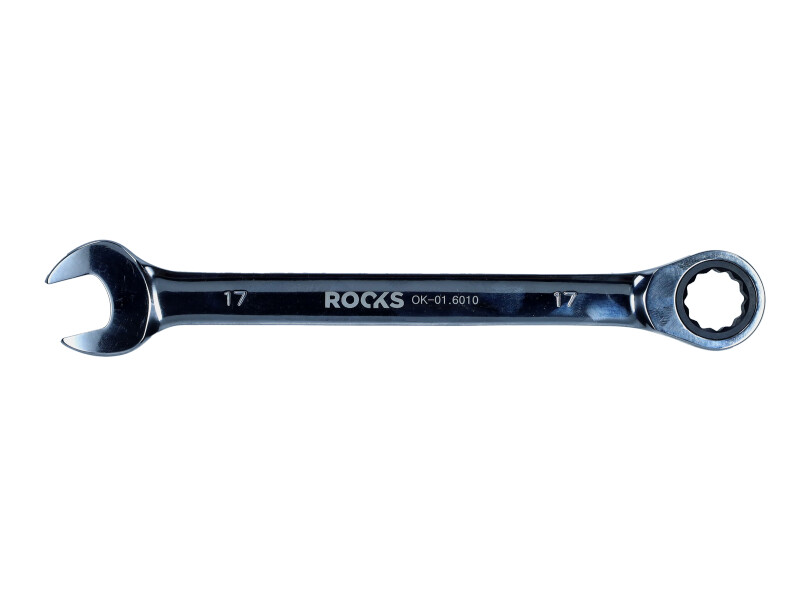 ROOKS OK-01.6010 - KLUCZ PŁASKO-OCZKOWY 17 MM Z GRZECHOTKĄ