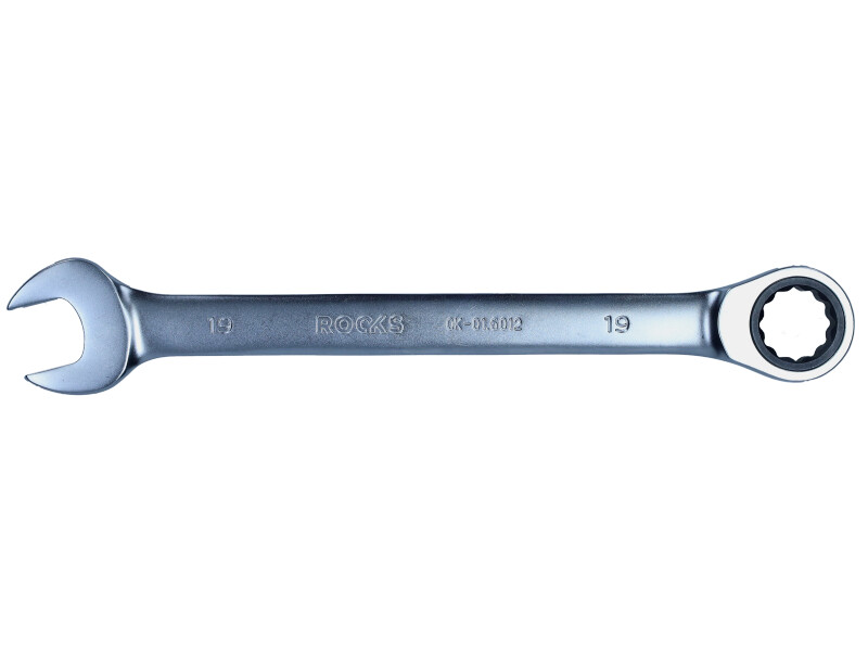 ROOKS OK-01.6012 - KLUCZ PŁASKO-OCZKOWY 19 MM Z GRZECHOTKĄ