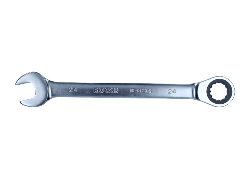 ROOKS OK-01.6016 - KLUCZ PŁASKO-OCZKOWY 24 MM Z GRZECHOTKĄ