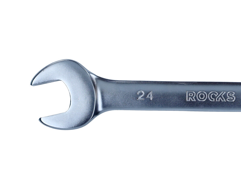 ROOKS OK-01.6016 - KLUCZ PŁASKO-OCZKOWY 24 MM Z GRZECHOTKĄ