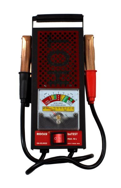 ROOKS OK-03.0023 - TESTER AKUMULATORÓW 6-12V. 100A. 200-1000 CCA. 100 AH