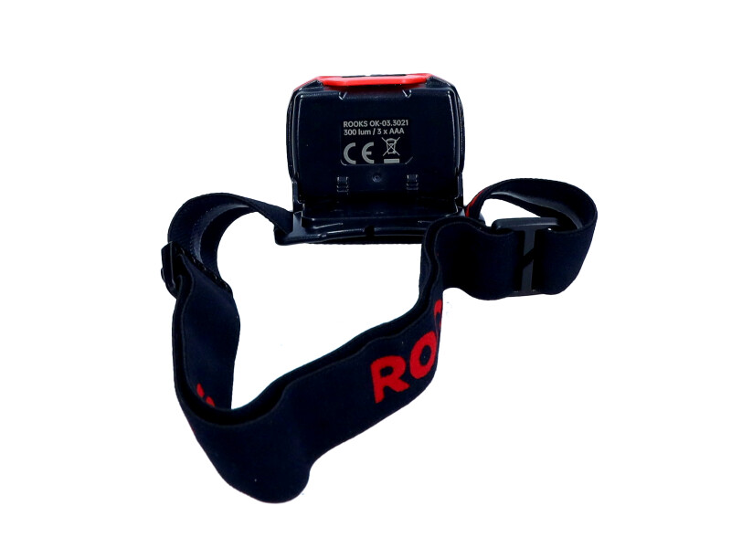 ROOKS HL013 / OK-03.3021 - LAMPA CZOŁÓWKA 300 LM ECO. 3XAAA