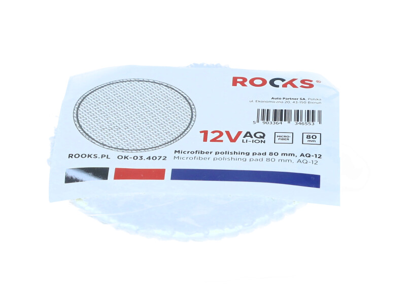 ROOKS OK-03.4072 - 12V AQ-LION PAD POLERSKI MIKROFIBRA 75 MM