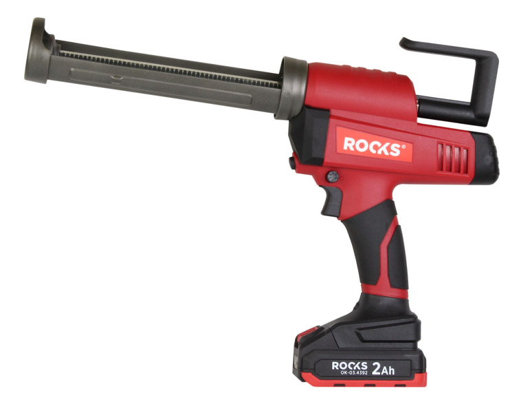 ROOKS OK-03.4313 - 20V AQ-ONE PISTOLET DO SILIKONU I KLEJÓW 350 ML. 2500 N.  ZESTAW 1X2AH. ŁADOWARKA