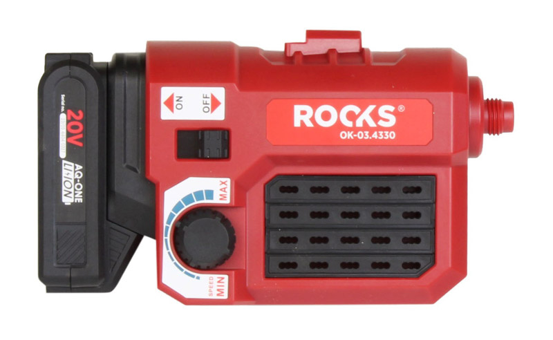 ROOKS OK-03.4330 - 20V AQ-ONE  ELASTYCZNA MINI SZLIFIERKA UNIWERSALNA DREML 5-33 K. ZESTAW 1X2AH. ŁADOWARKA