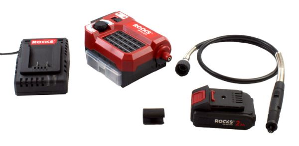 ROOKS OK-03.4330 - 20V AQ-ONE  ELASTYCZNA MINI SZLIFIERKA UNIWERSALNA DREML 5-33 K. ZESTAW 1X2AH. ŁADOWARKA