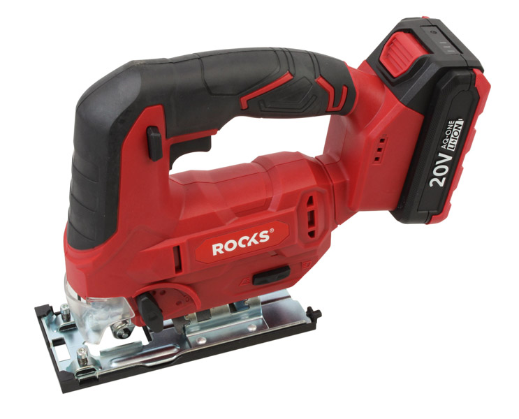 ROOKS OK-03.4347 - 20V AQ-ONE WYRZYNARKA 500-3000 RPM. SKOK 19 MM. ZESTAW 1X2AH. ŁADOWARKA
