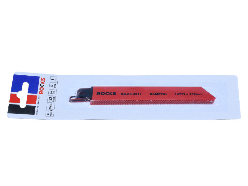 ROOKS S922BF - BRZESZCZOT DO PIŁY SZABLASTEJ BI-METAL. STAL. 14 TPI X 152 MM