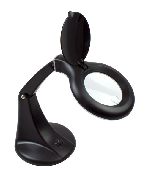 ROOKS OK-06.0361 - LUPA WARSZTATOWA X3 - X12 Z PODŚWIETLENIEM LED. LAMPA Z LUPĄ
