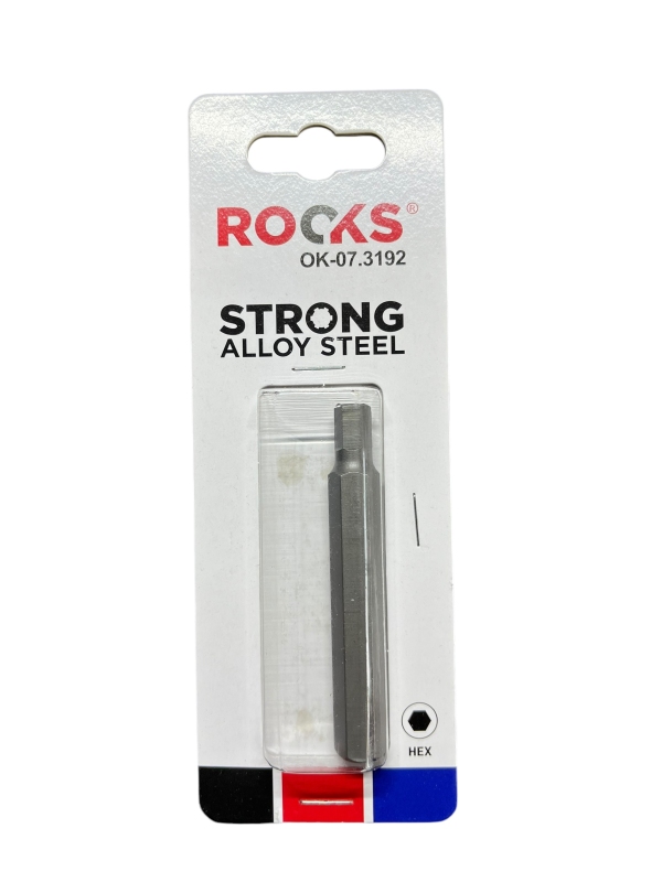 ROOKS OK-07.3192 - LONG BIT 10 MM 3-8  HEX 7 MM X 75 MM. S2