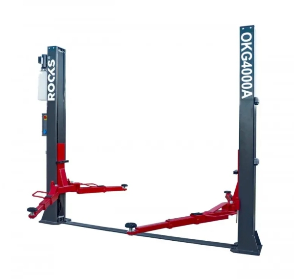 ROOKS OKG-4000A - PODNOŚNIK DWUKOLUMNOWY ELEKTROHYDRAULICZNY AUTOMATYCZNY 4T ŁĄCZONY DOŁEM ARM 3-2 P. 2830MM 400V OKG-4000A ROOKS