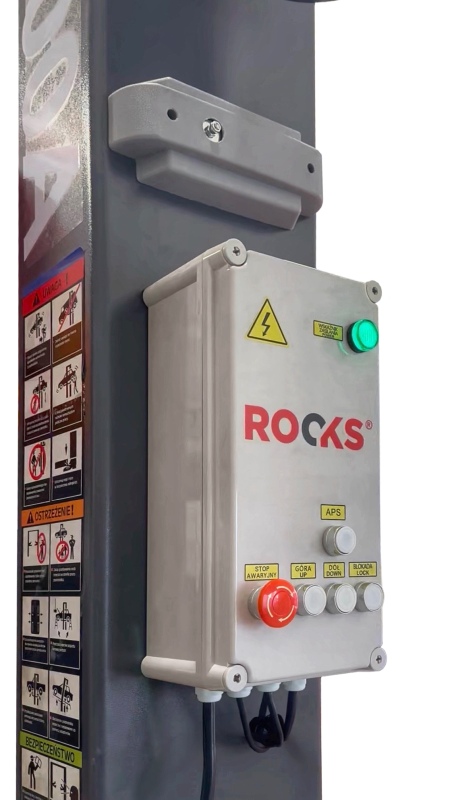 ROOKS OKG-4000A - PODNOŚNIK DWUKOLUMNOWY ELEKTROHYDRAULICZNY AUTOMATYCZNY 4T ŁĄCZONY DOŁEM ARM 3-2 P. 2830MM 400V OKG-4000A ROOKS