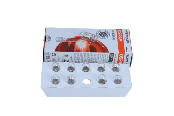 OSRAM 2821 - ŻARÓWKA W3W 12V-3W W2.1X9.5D CAŁOSZKLANA ORIGINAL 12V 10SZT.