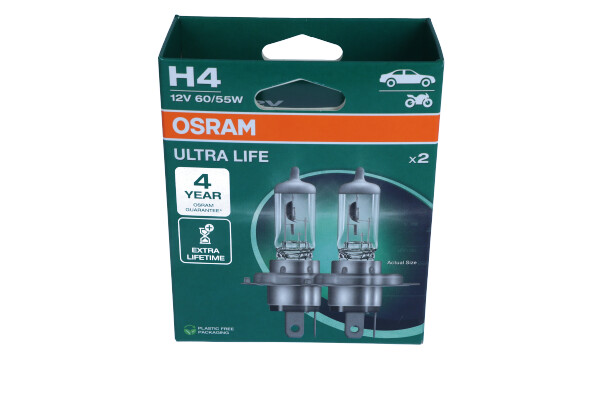 OSRAM 64193ULT-2HB - ŻARÓWKA ULTRA LIFE H4 12V-60-55W P43T 2SZT. EKO