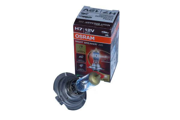 OSRAM 64210NB220 - ŻARÓWKA H7 12V-55W PX26D 220 NIGHT BREAKER