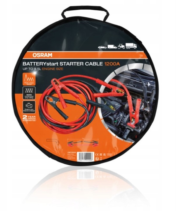 OSRAM OSC500 - KABLE ROZRUCHOWE 1200A. DŁ 5M PRZEKRÓJ 50MM2