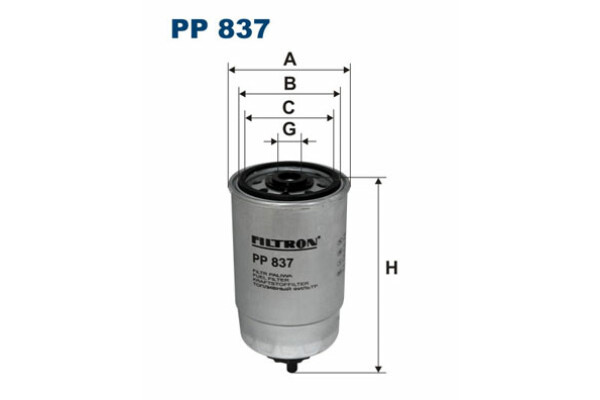 Filtron PP837 — Filtr paliwa