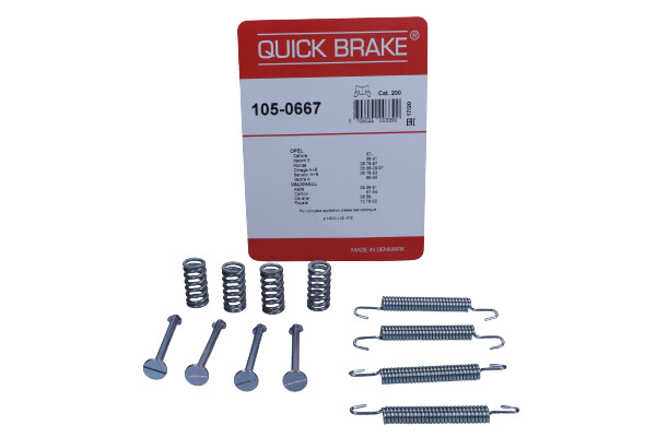 QUICK BRAKE 1050667 - SPRĘŻYNY SZCZĘK HAM. RĘCZN. OPEL T. OMEGA 86-