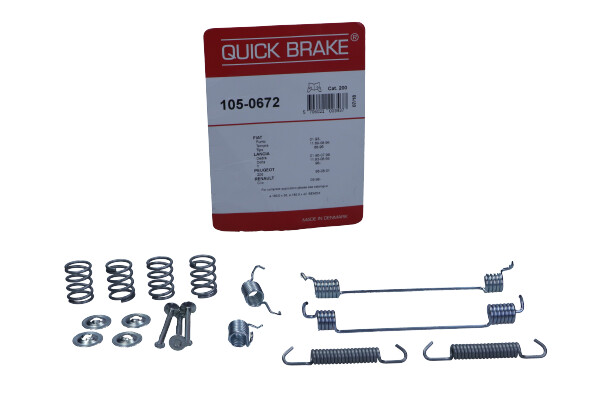 QUICK BRAKE 105-0672 - SPRĘŻYNY SZCZĘK HAM. RENAULT T. CLIO-THALIA 98-
