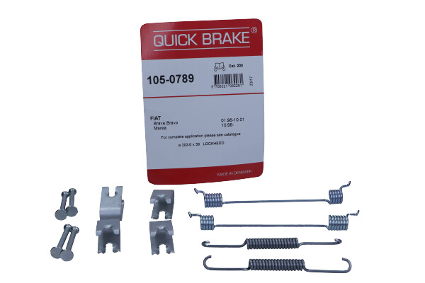 QUICK BRAKE 105-0789 - SPRĘŻYNY SZCZĘK HAM. FIAT BRAVA-BRAVO-MAREA