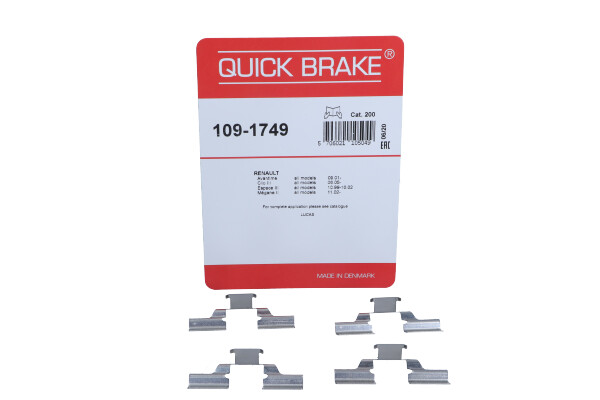 QUICK BRAKE 1091749 — Zestaw akcesoriów, klocki hamulcowe