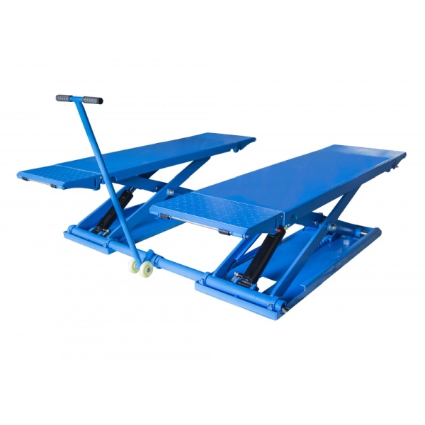 CASTEX QJY-S2E - PODNOŚNIK NOŻYCOWY NISKIEGO PODNOSZENIA PLATFORMY 3.5T MOBILNY 110-1000MM BLOKADY. EL 230V QJY-S2E CASTEX