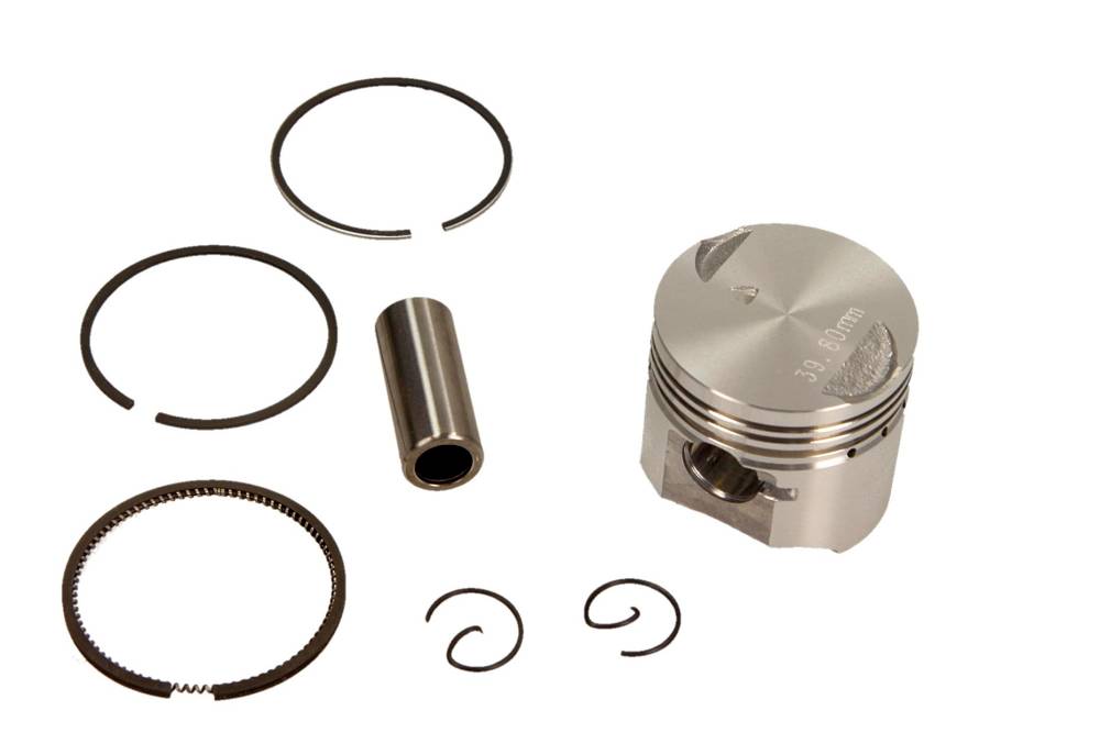 RMS 10 009 0108 - TŁOK MOTO. PIAGGIO 4T 50CC 39.8MM ZESTAW PIERŚCIENIE. SWORZEŃ. ZABEZPIECZENIE. TŁOK