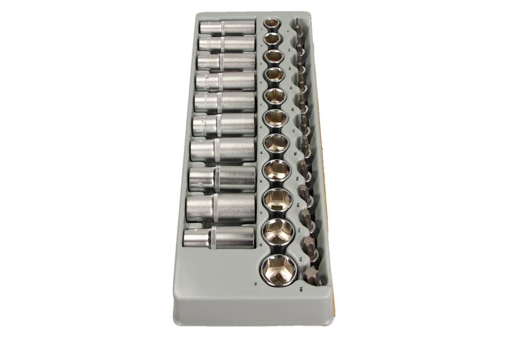 Selta SE-3533 - ZESTAW NASADEK HEX I TORX 3-8 33 CZ. MODUŁ 1-3