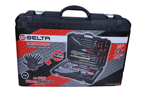 Selta SE-45142 - ZESTAW NARZĘDZIOWY 1-4. 3-8. 1-2. 142 CZ