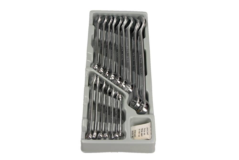 Selta SE-81516 - ZESTAW KLUCZY PŁASKO-OCZKOWYCH 16 CZ. 6-24 MM.  MODUŁ 1-3
