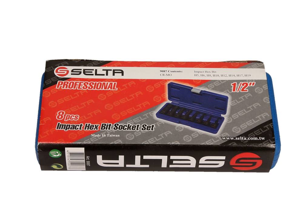 Selta 9087 - ZESTAW BITÓW UDAROWYCH HEX. 1-2 8 CZ. H5-H19