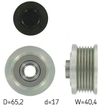 SKF VKM 03206 — Koło pasowe, alternator
