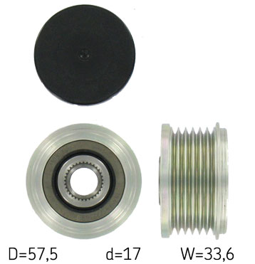 SKF VKM 03302 — Koło pasowe, alternator