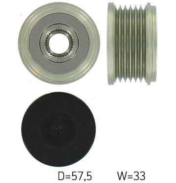 SKF VKM 03306 — Koło pasowe, alternator