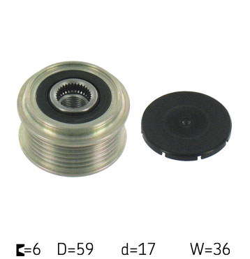 SKF VKM 03402 — Koło pasowe, alternator