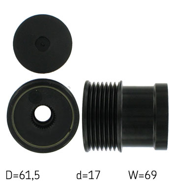 SKF VKM 03405 — Koło pasowe, alternator