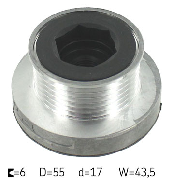SKF VKM 03612 — Koło pasowe, alternator