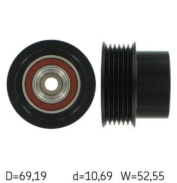 SKF VKM 03655 — Koło pasowe, alternator