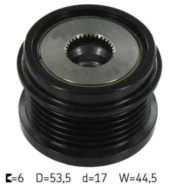 SKF VKM 03656 — Koło pasowe, alternator