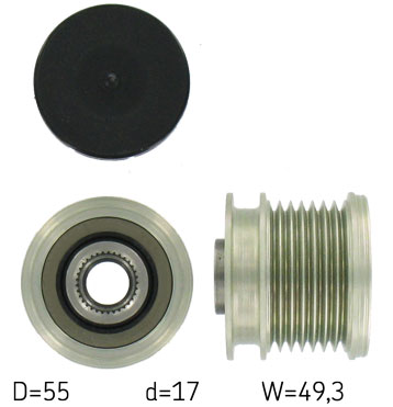 SKF VKM 03823 — Koło pasowe, alternator