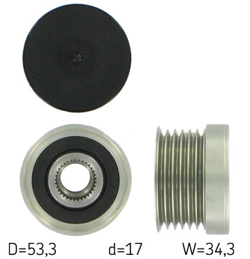 SKF VKM 03872 — Koło pasowe, alternator