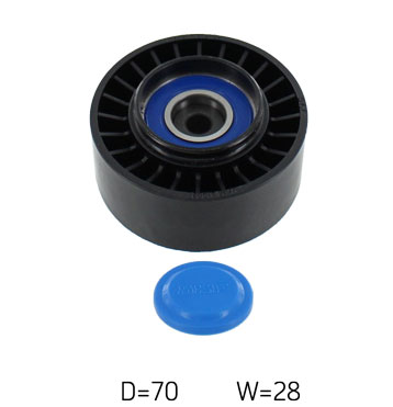 SKF VKM 31008 — Rolka kierunkowa / prowadząca, pasek klinowy zębaty