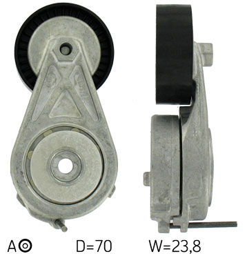 SKF VKM 31310 — Napinacz paska klinowego wielorowkowego