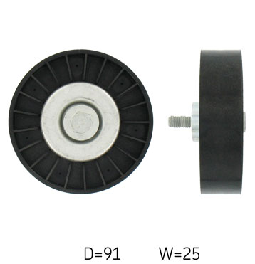 SKF VKM 32024 — Rolka kierunkowa / prowadząca, pasek klinowy zębaty