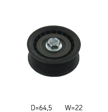 SKF VKM 32049 — Rolka kierunkowa / prowadząca, pasek klinowy zębaty
