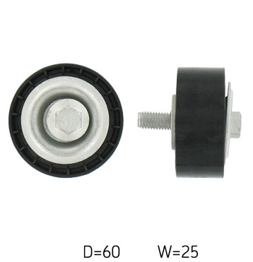 SKF VKM 33031 — Rolka kierunkowa / prowadząca, pasek klinowy zębaty