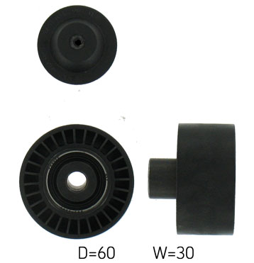 SKF VKM 33044 — Rolka kierunkowa / prowadząca, pasek klinowy zębaty