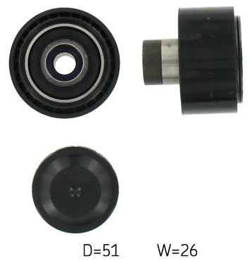SKF VKM 33060 — Rolka kierunkowa / prowadząca, pasek klinowy zębaty