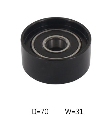 SKF VKM 63011 — Rolka kierunkowa / prowadząca, pasek klinowy zębaty